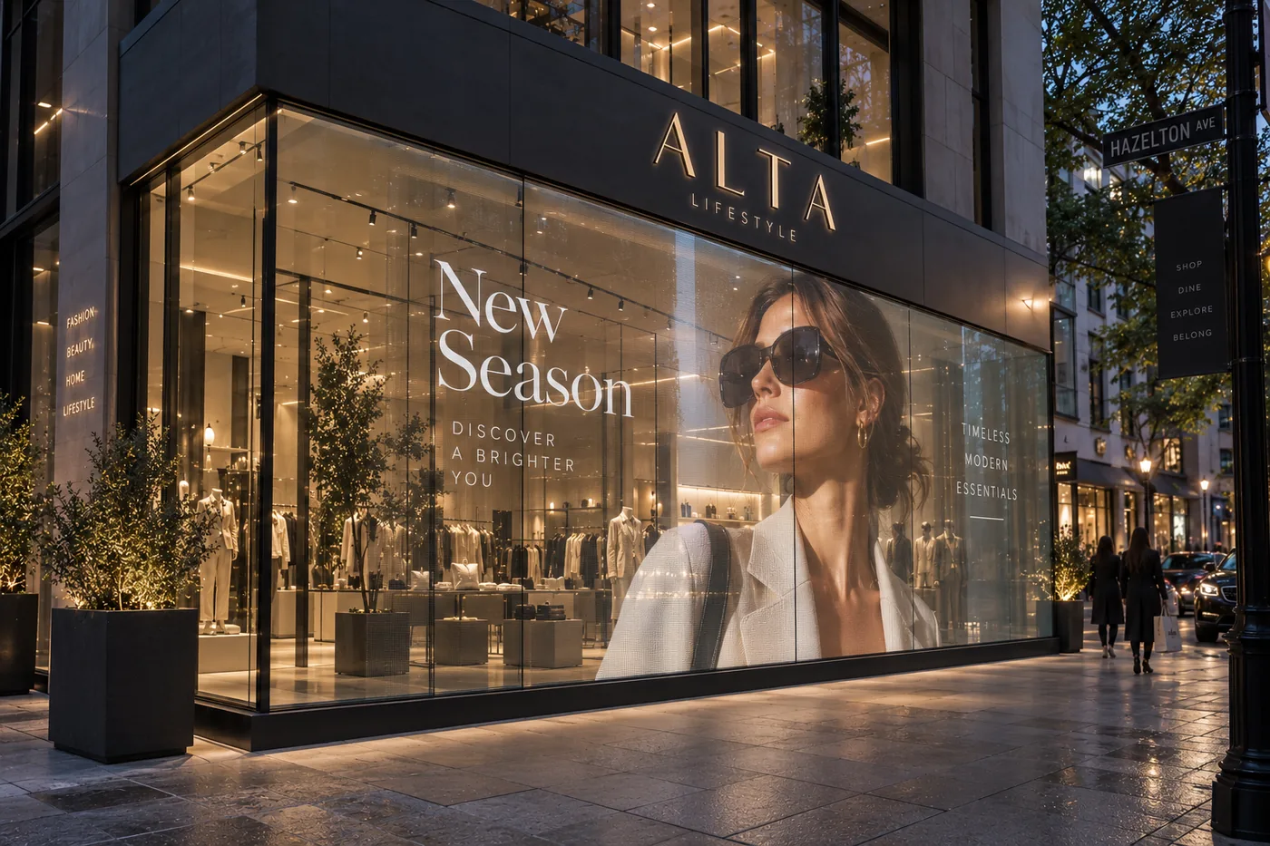 Retail storefront concept visualization